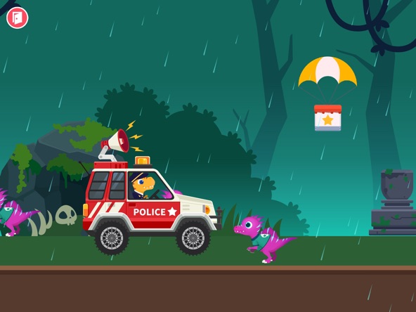 Dinosaur Police Car kids Games screenshot 10