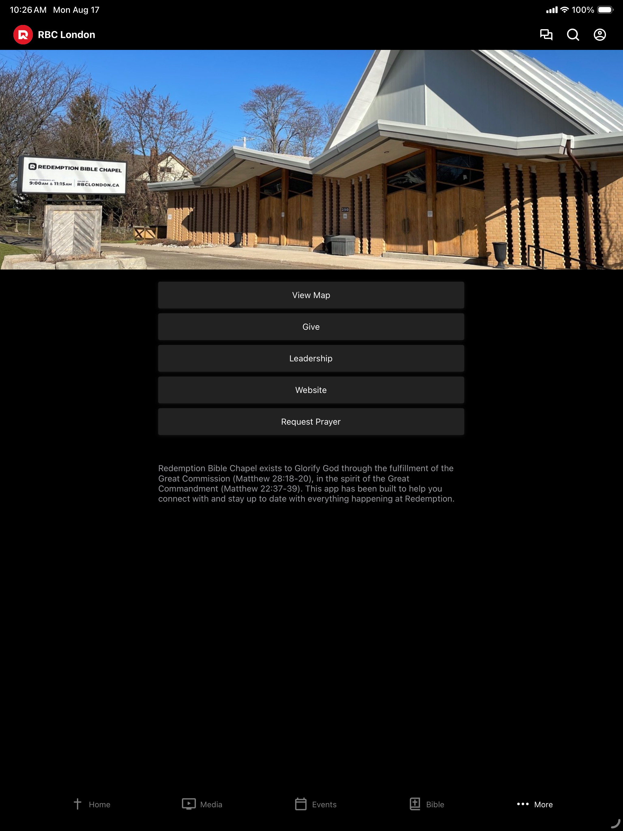 Redemption Bible Chapel screenshot 8