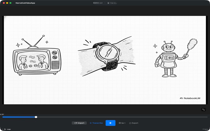 NarrativeVideo screenshot
