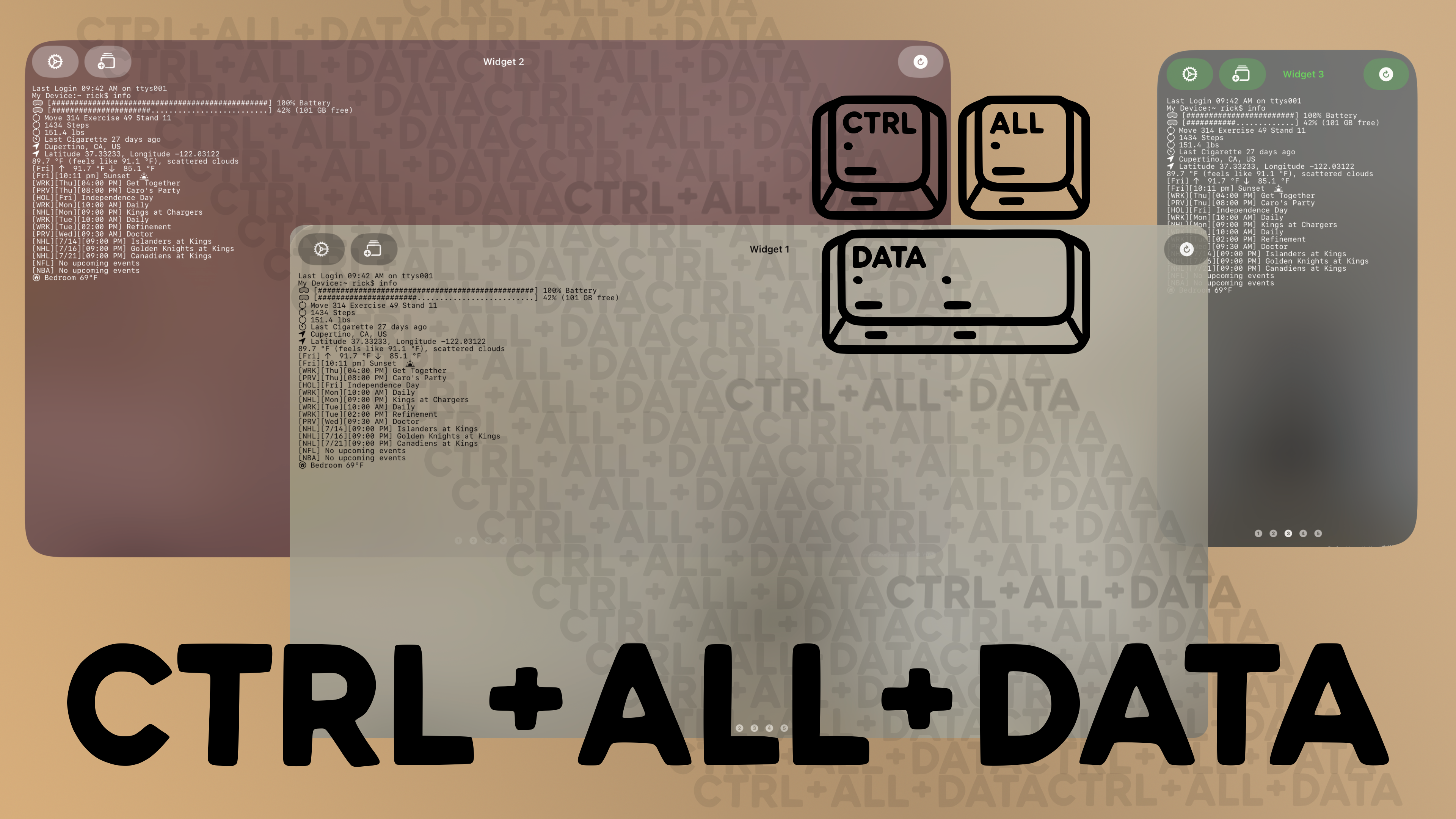 Ctrl+All+Data