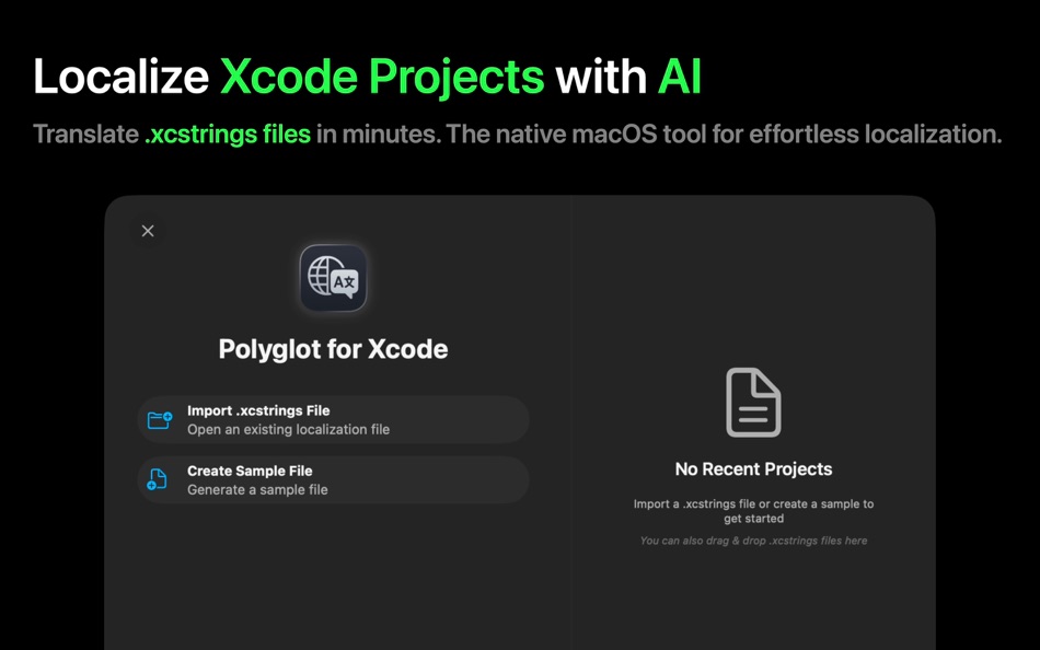 #1. Polyglot for Xcode (macOS) 由: Vladislav Murygin