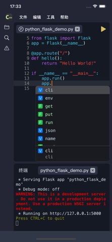 Python Code Develop screenshot
