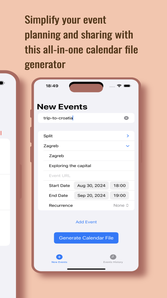 #3. Calendarco: Event Scanner (iOS) By: Domagoj Bunoza