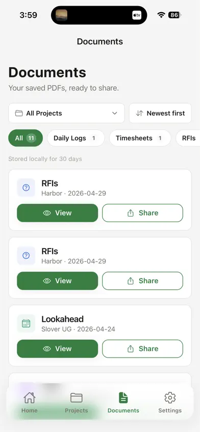 BuildDocsApp screenshot 5