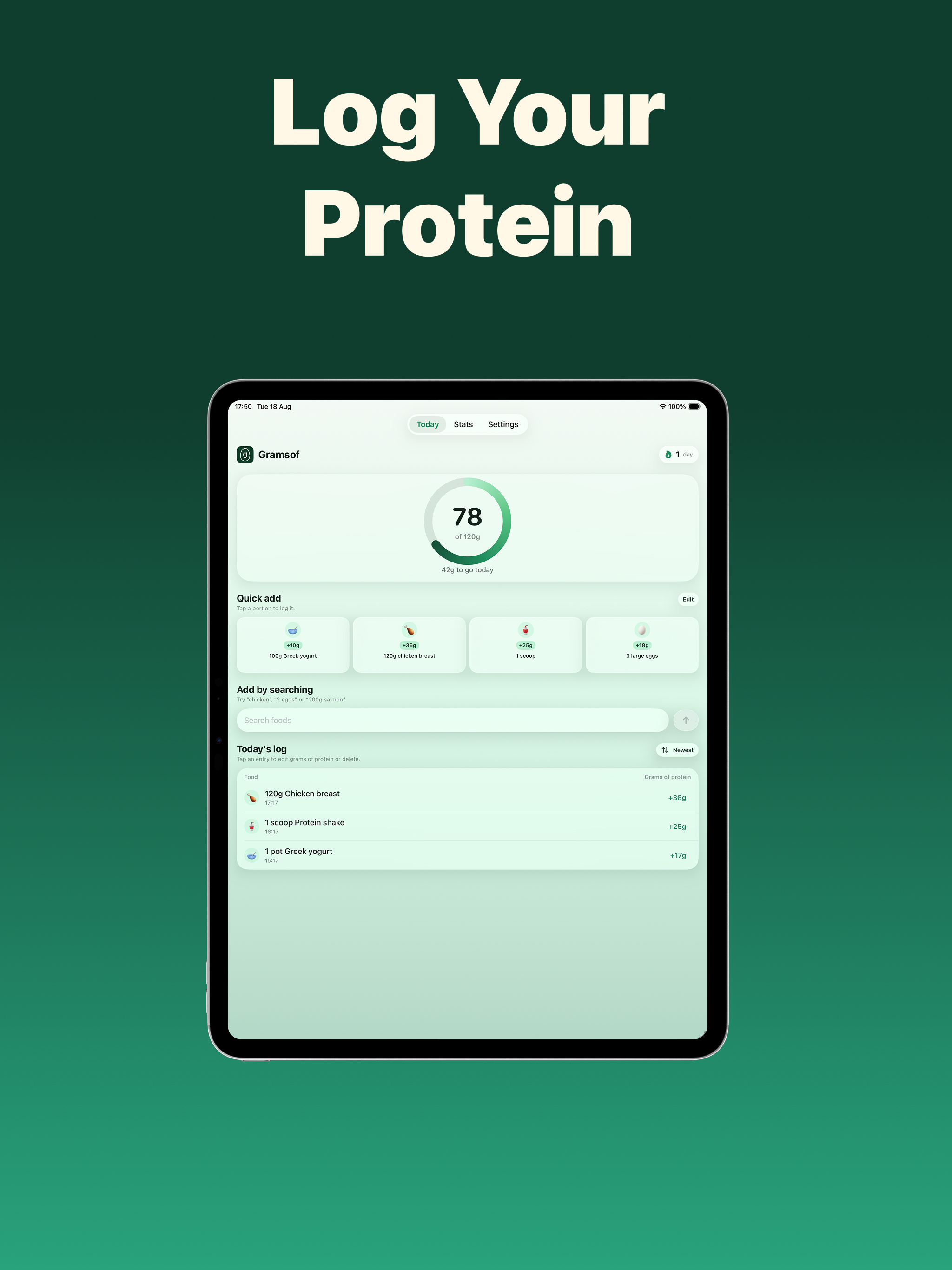 Gramsof: Track Protein Intake screenshot 5