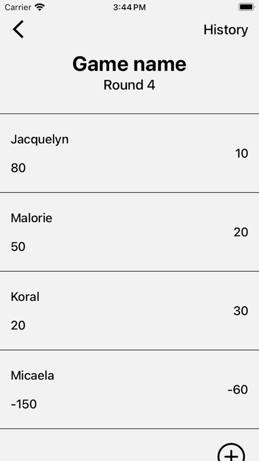 #2. Zero Sum Scorekeeper (iOS) Oleh: Duong Vu Tung