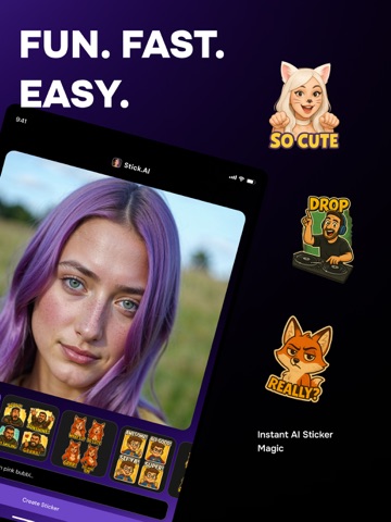 Stickr: AI Sticker Maker iPad screenshot