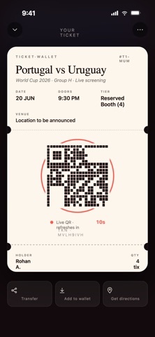 Ticket Wallet: For the Fans screenshot