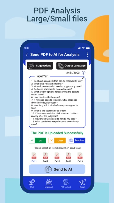 AI Buddy Chat, Counsel, Create Screenshot