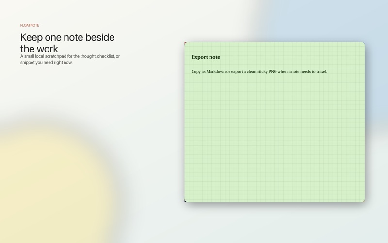FloatNotes: Quick Notes screenshot
