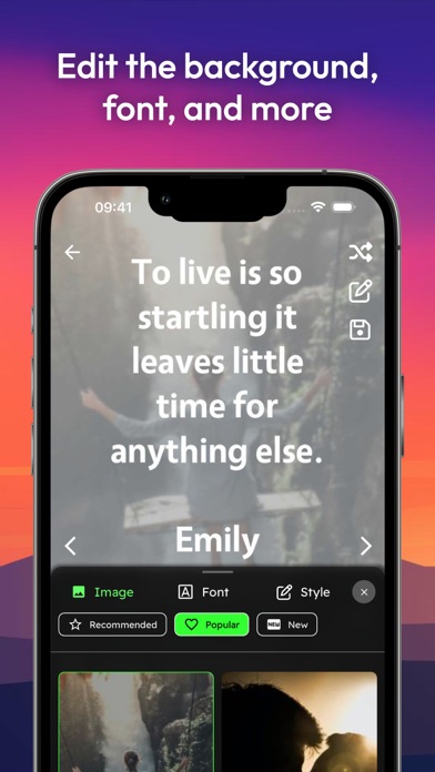 Literally: Quotes and Thoughts iPhone screenshot 4 - Reference app