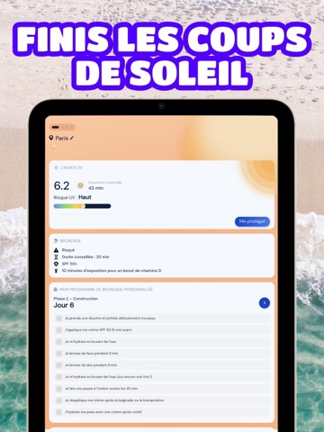 Indice UV : Bronzage & Soleil iPad screenshot 1