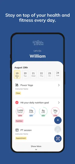 Overtime Nutrition and Fitness screenshot 2