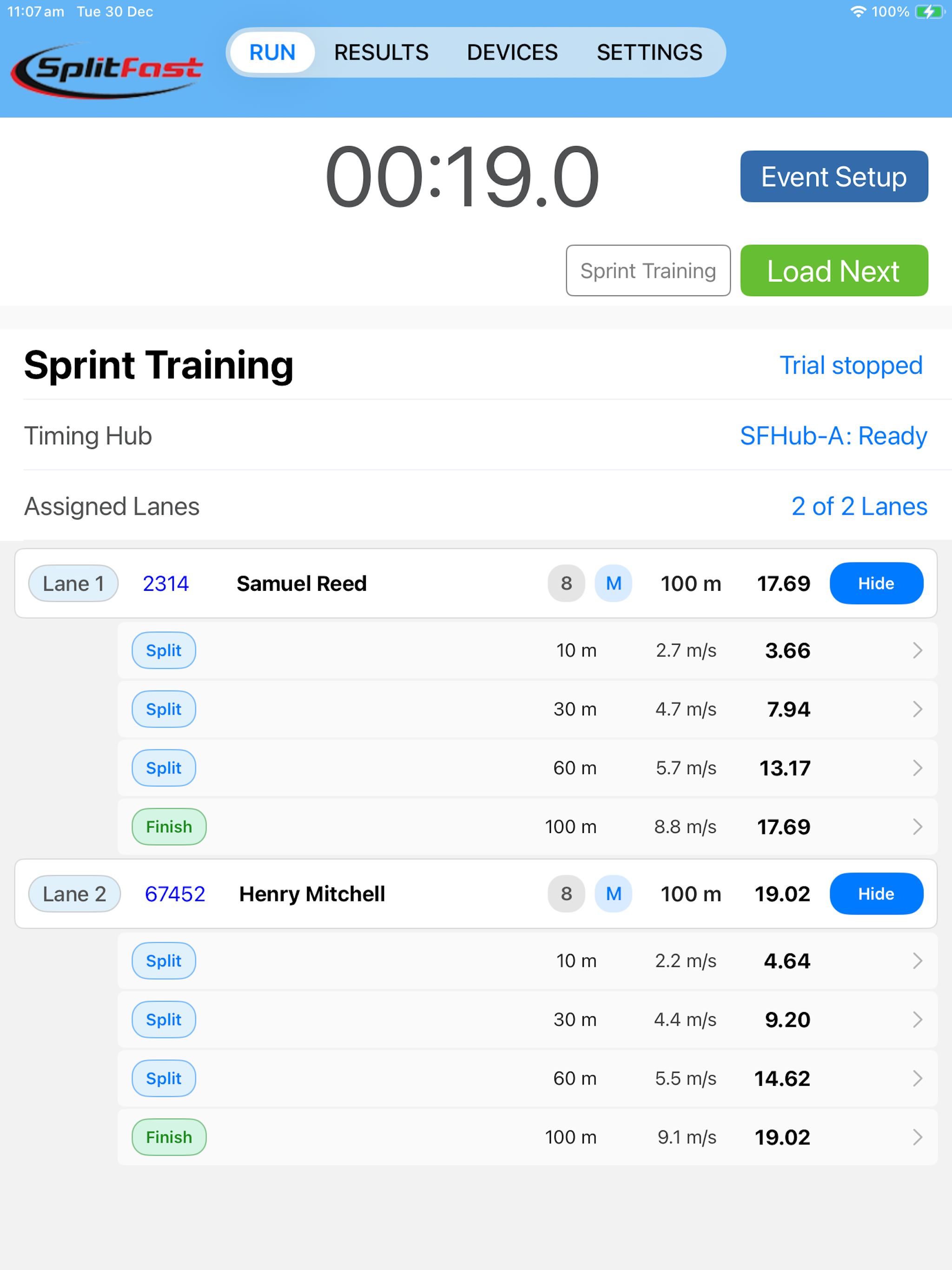 SplitFast Timing screenshot 6