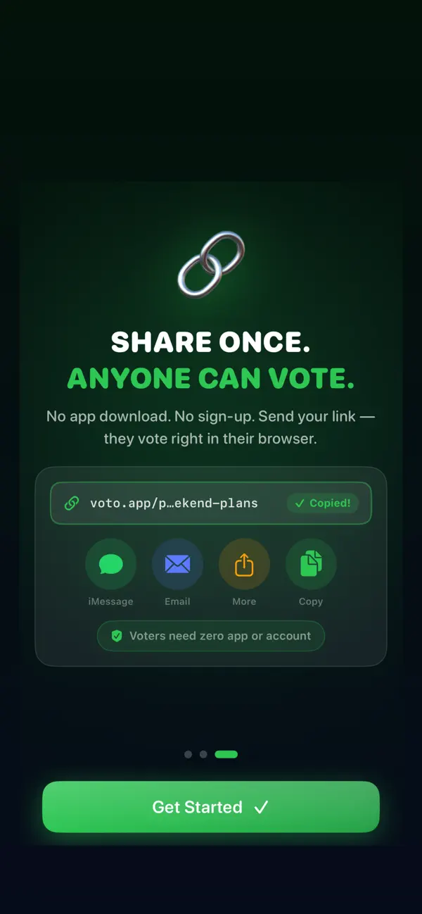 Screenshot #2 pour Voto: Live Polls