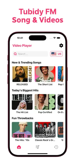 Tubidy FM Music & Video Player iPhone screenshot 1