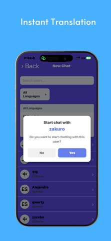 TetraChat Global iPhone screenshot