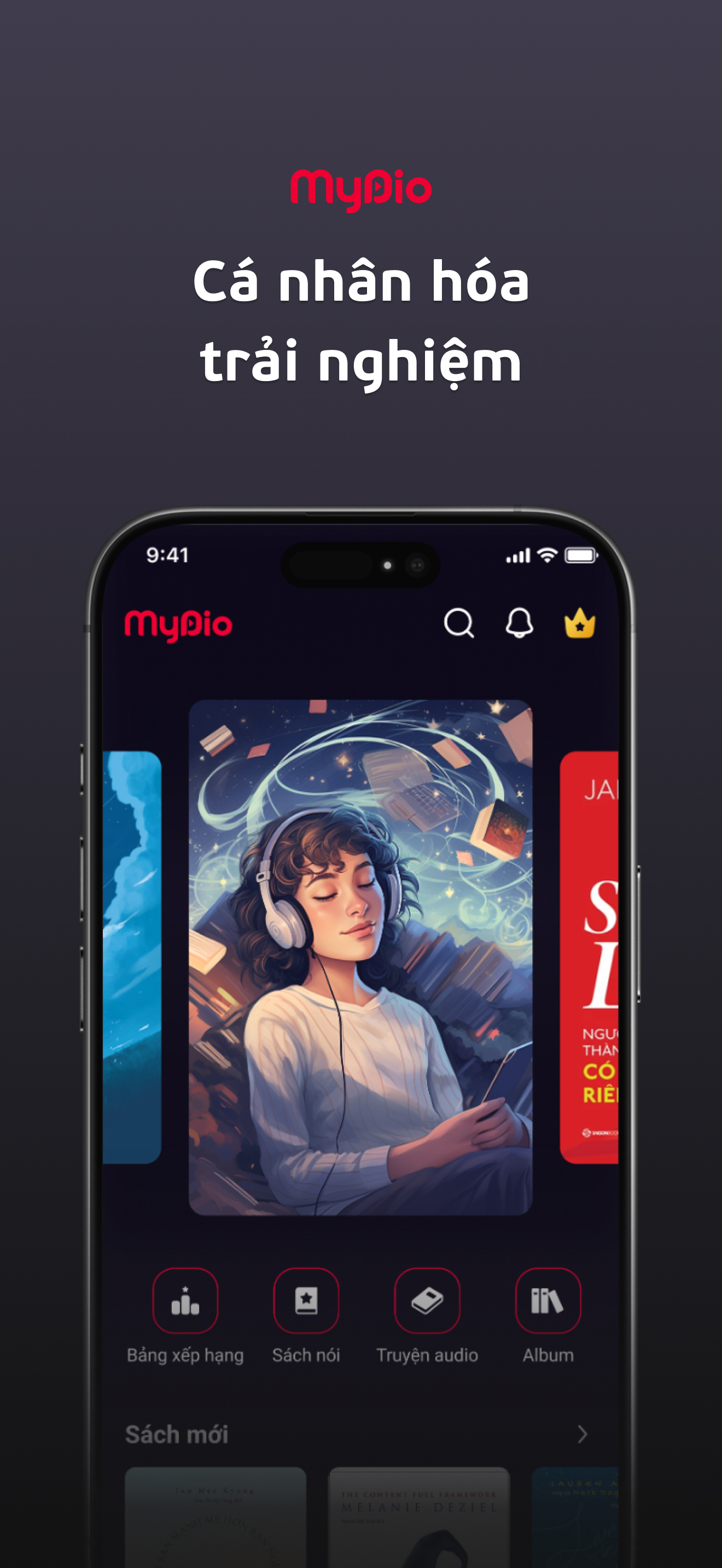 Mydio: Sách nói & Truyện audio