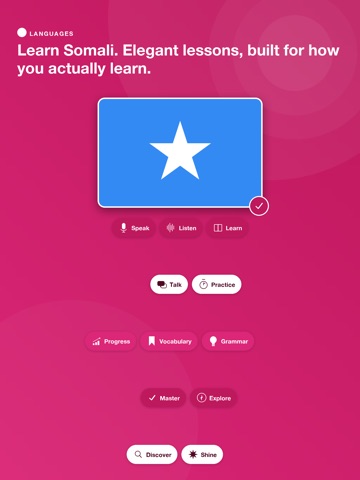 Learn Somali - AuraLingo iPad screenshot
