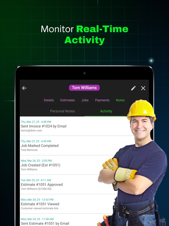 WorkQuote: Estimate & Invoice iPad screenshot 10 - Business app