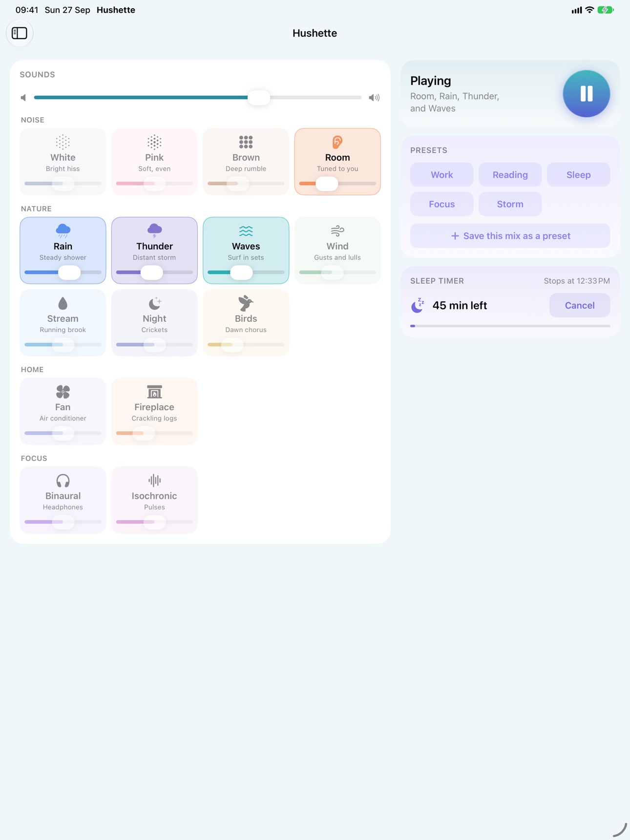Screenshot 8 of Hushette: Ambient Noise