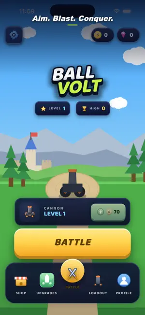 Ballvolt Cannon Ball Blast screenshot 1