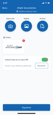 Bufete Antonio Font screenshot