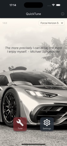 QuickTune - Forza Tuning App Screenshot 1 of 4