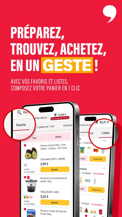Monoprix.fr Courses iPhone screenshot 6 - Shopping app