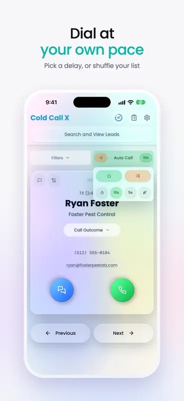 Cold Call X: Sales Dialer screenshot 2 of 9