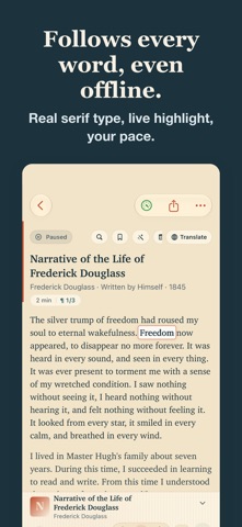 Timber - Text to Speech, Voice iPhone screenshot