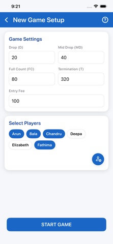 Rummy Score & Points Tracker Screenshot 2 of 5