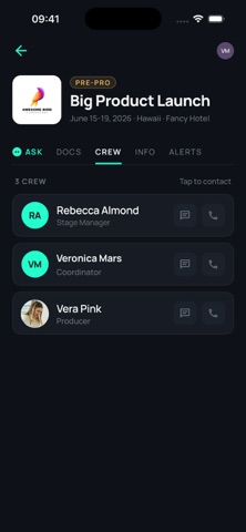 Stndby for Event Crews screenshot