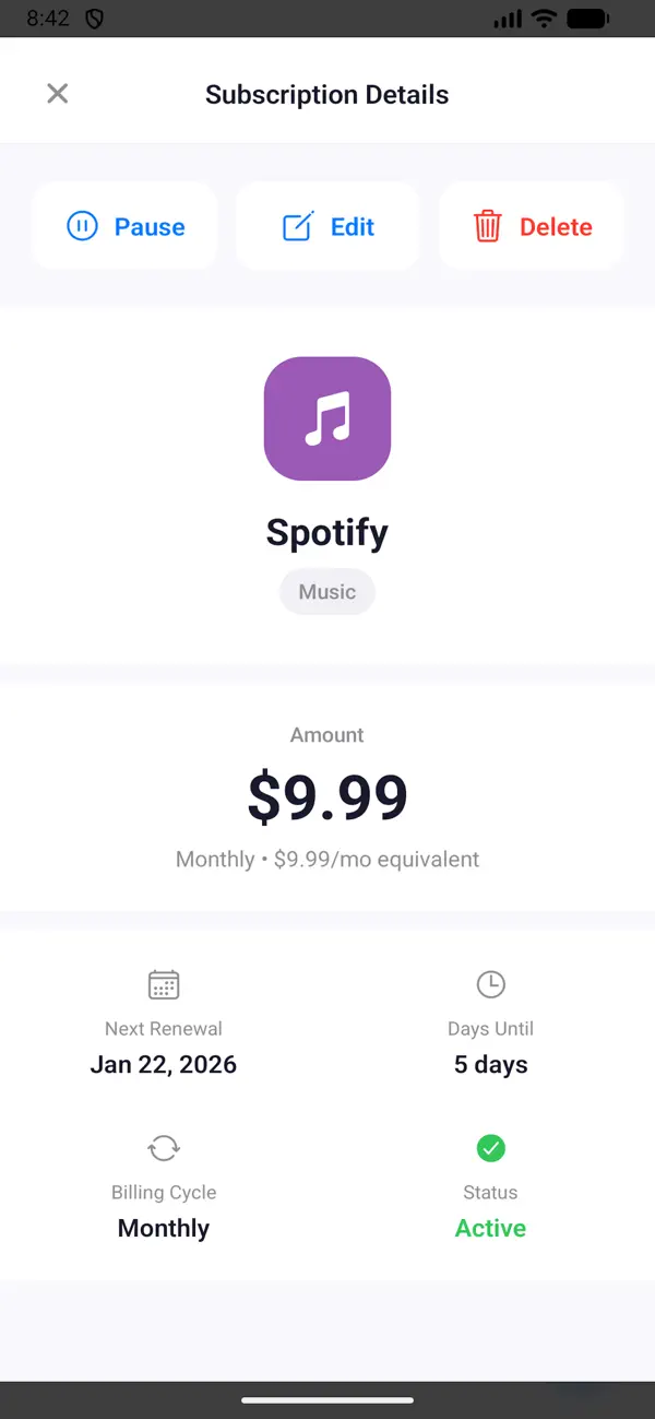 #3. SubVault (iOS) Podle: AI Conversations Limited