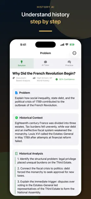 History AI - Homework Solver screenshot 1