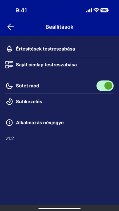 Origo hírek Screenshot
