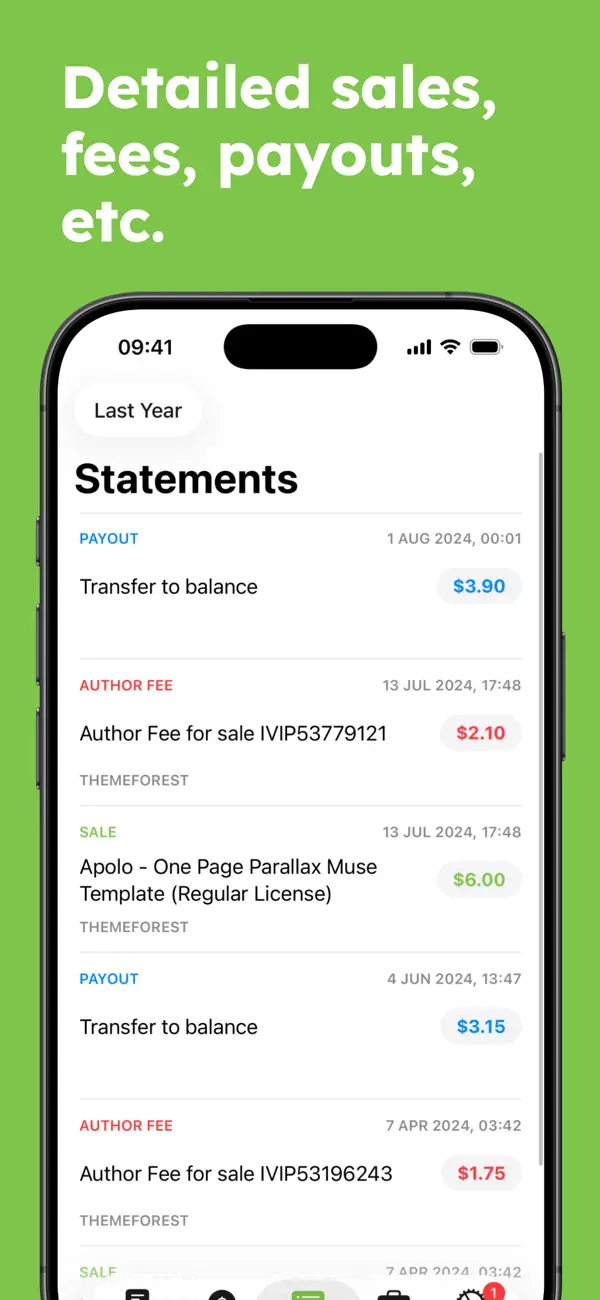 Screenshot #3 pour Eden - Envato Sales Tracker
