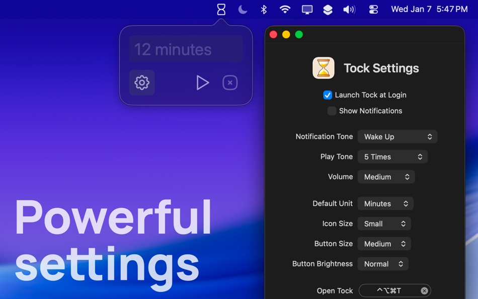 #3. Tock Timer (macOS) โดย: Michael Edelstone