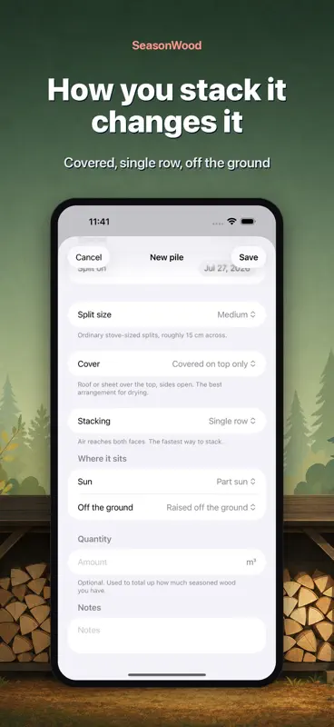 Firewood Seasoning Progress screenshot 6 of 10