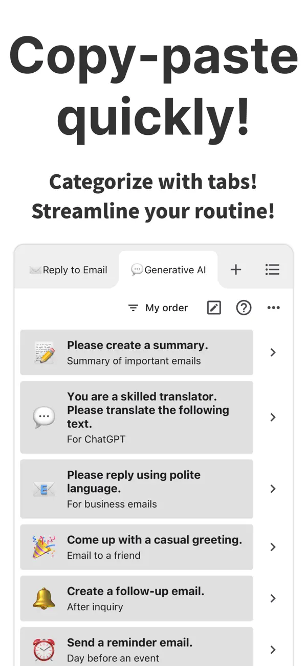 #1. CopyPaste - Paste Quickly Now (iOS) بواسطة: naoki otsu