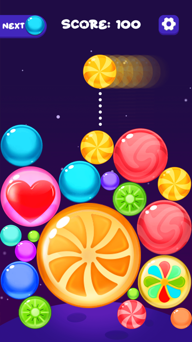 Drop and Merge Fruit Candies Screenshot