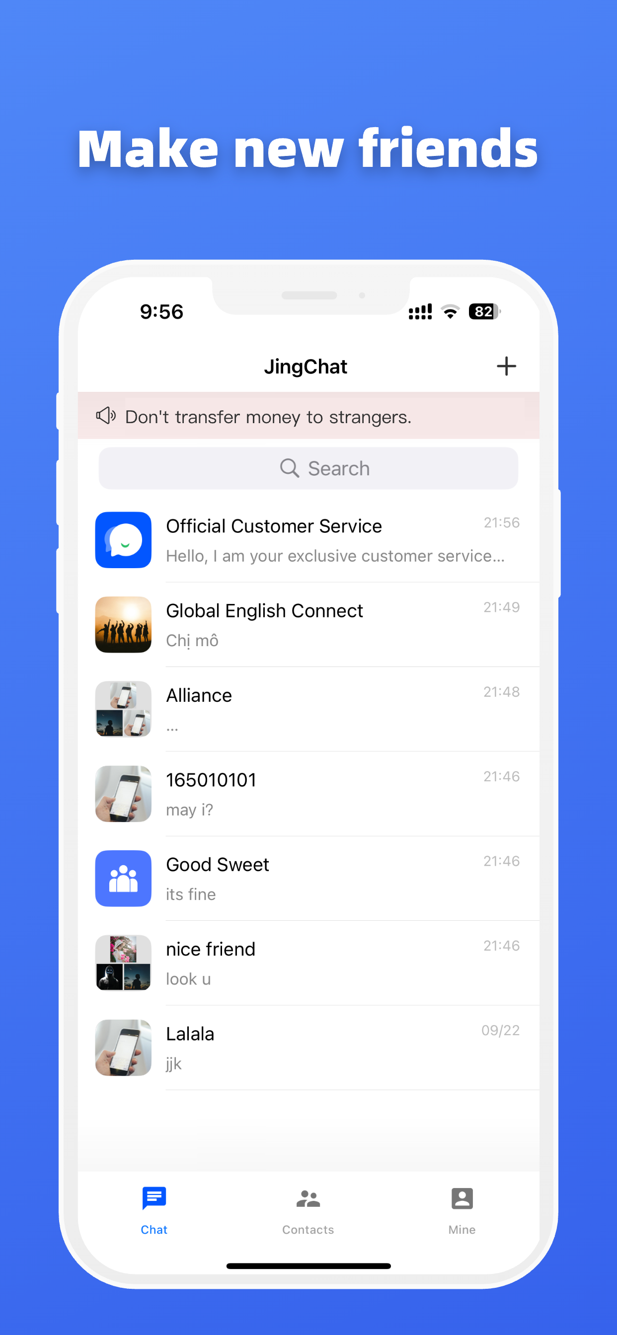JingChat: Secure chat App