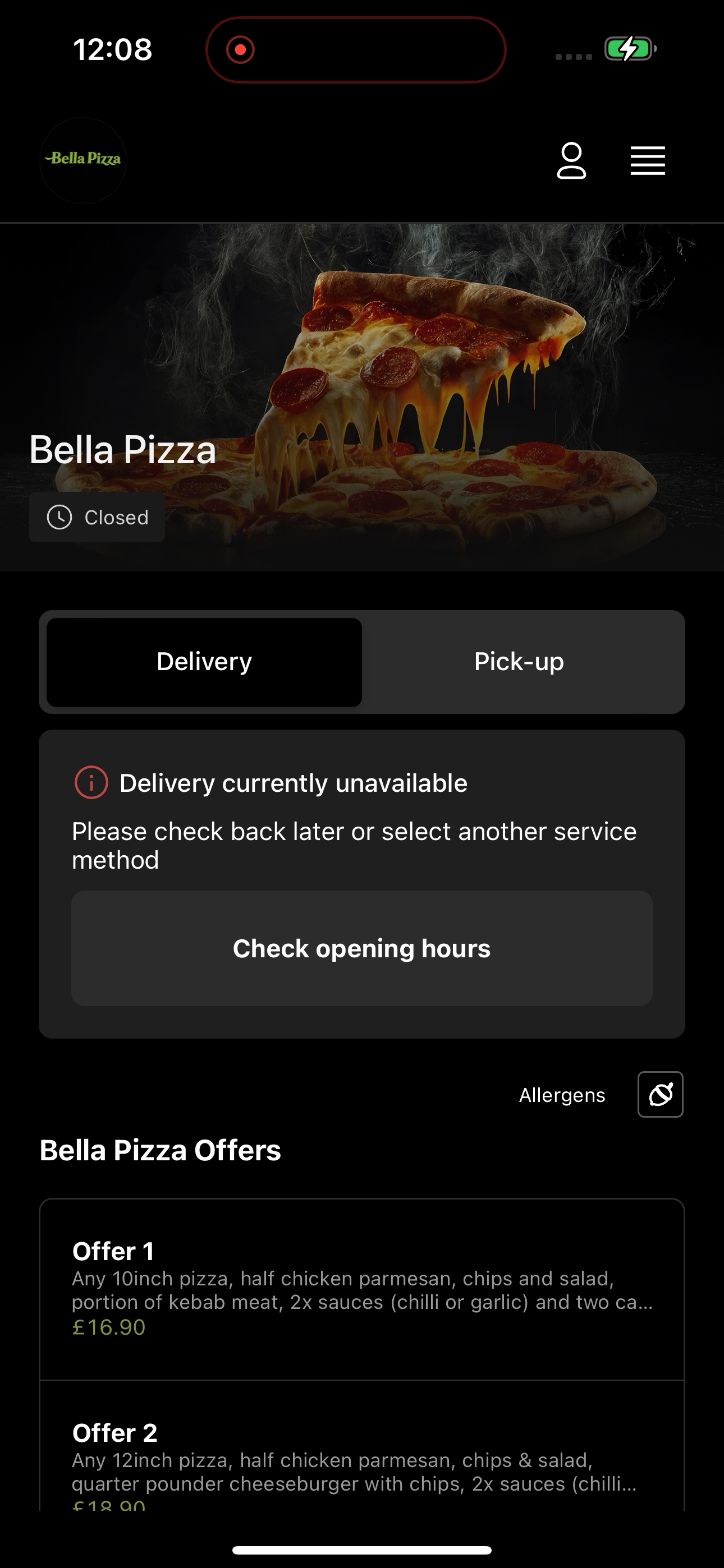 Bella Pizza UK screenshot 3