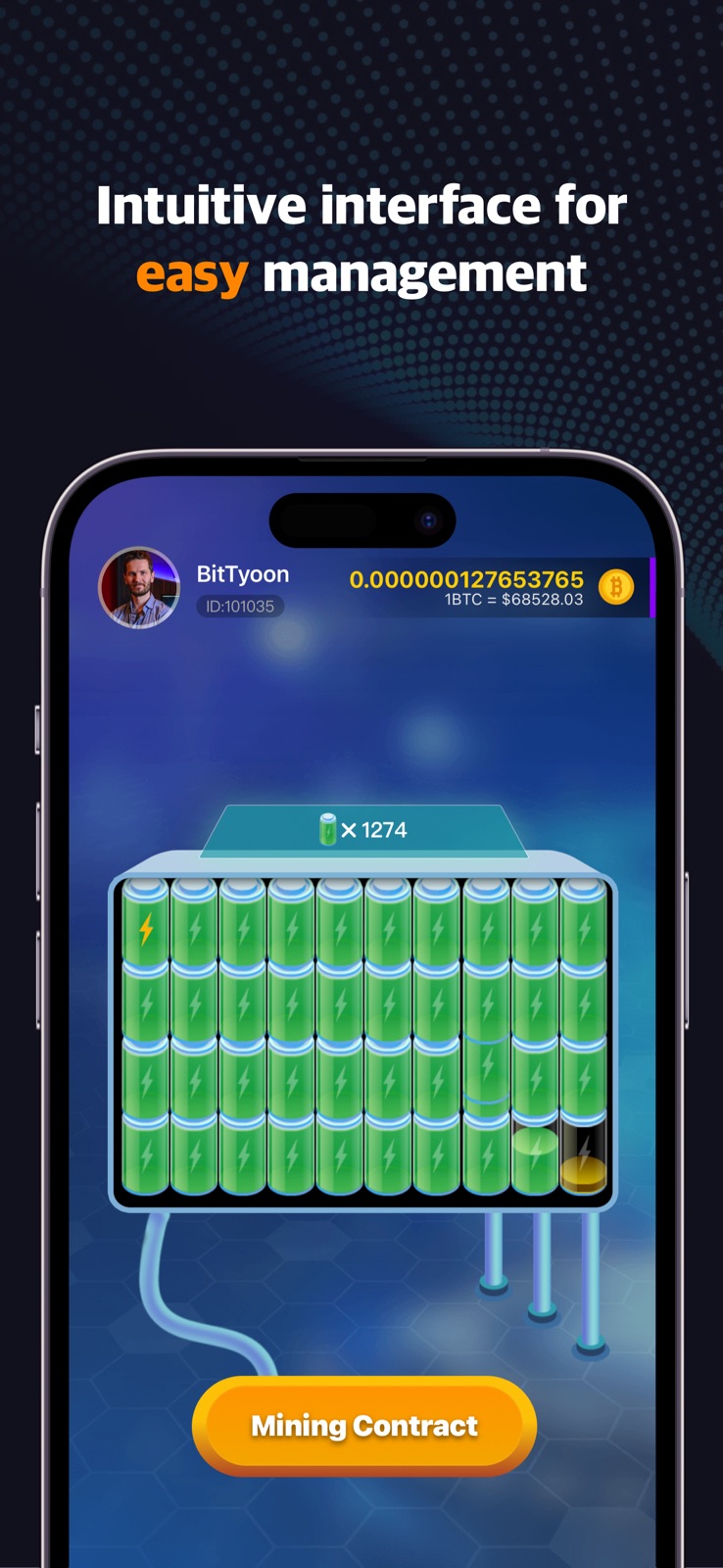 BitTycoon:BTC Cloud Mining iphone screenshot 3