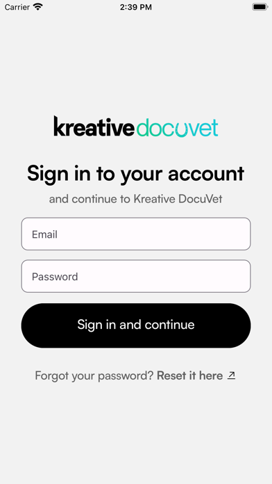 Kreative DocuVet Screenshot