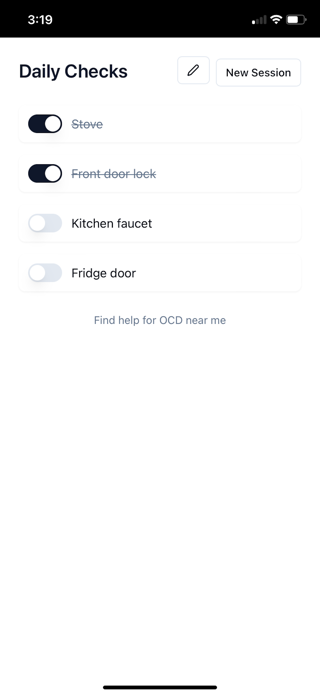 Checked OCD Companion Screenshot 2 of 3