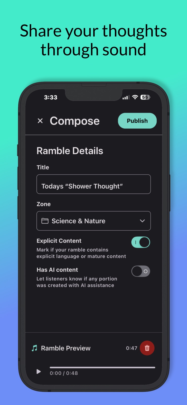 Ramblio iphone screenshot 2