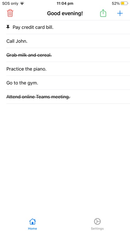 QuickList: To-Do/Shopping List