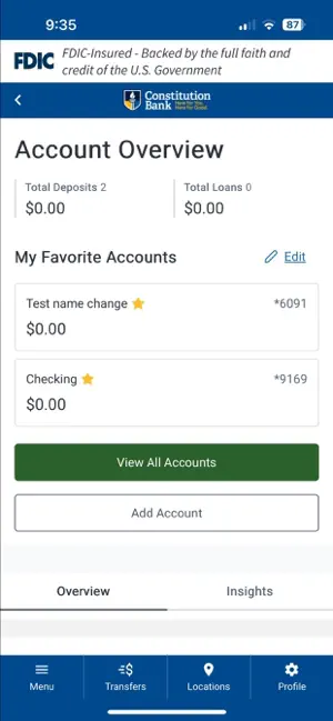 Constitution Bank screenshot 2