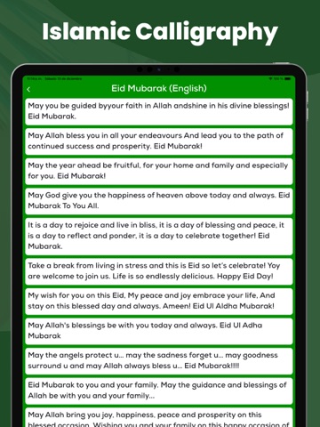 Eid & Ramadan greeting cards iPad screenshot